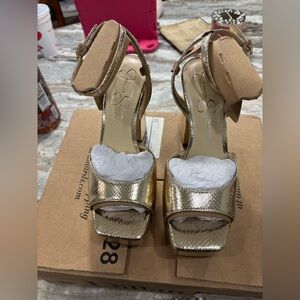 Gold Jessica Simpson Heels